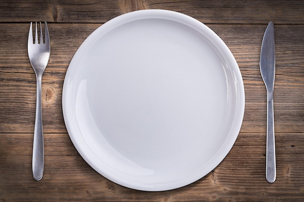 White plate