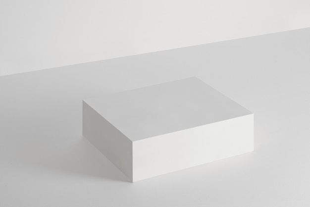 White Platform base for product photography mockup packaging advertising