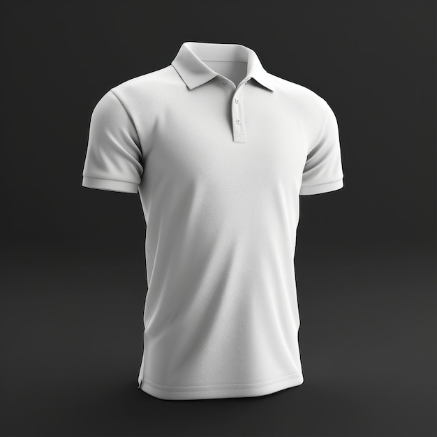 White polo shirt mockup apparel clothing tshirt