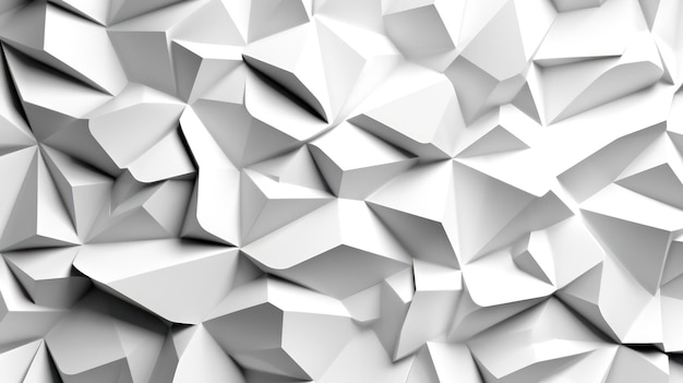 white polygon background with chaos