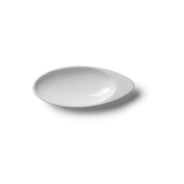 White porcelain dishes on a light background.