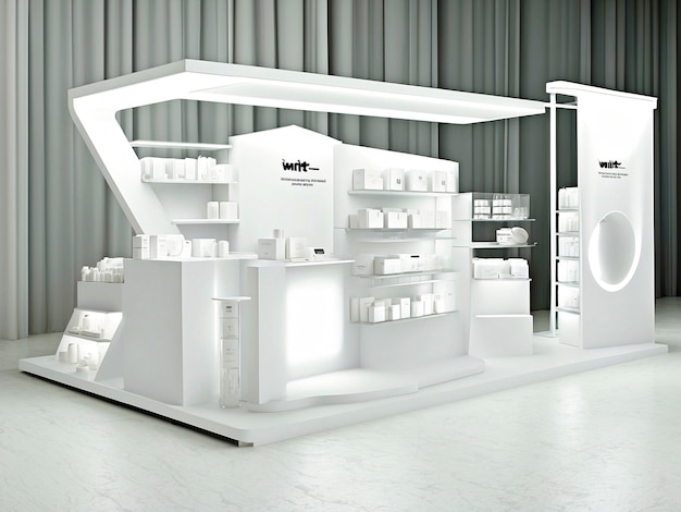 Photo white product stand