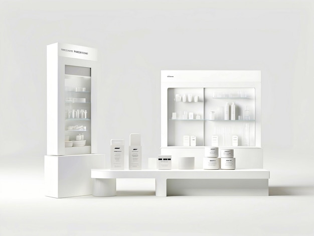 Photo white product stand