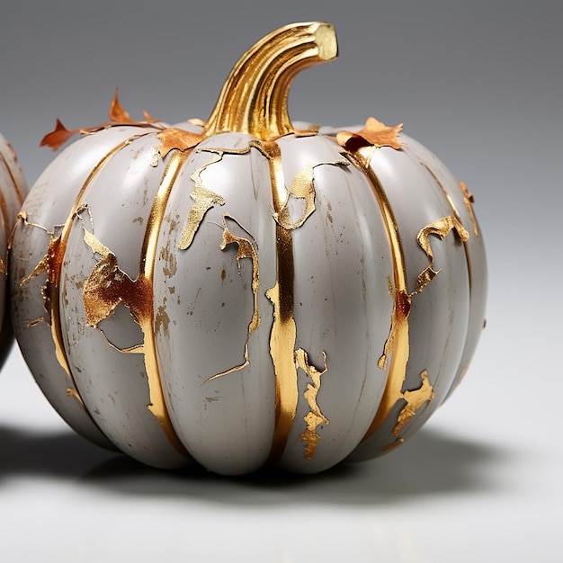 white_pumpkin_delicate_byzantine_gold_leaf_decoration_at