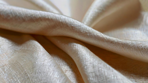 White Raw Silk Texture Fabric background