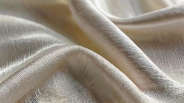 White Raw Silk Texture Fabric background