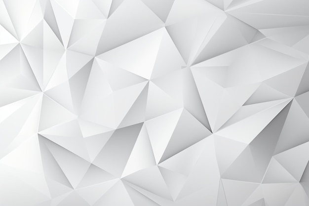 Photo white realistic polygonal background