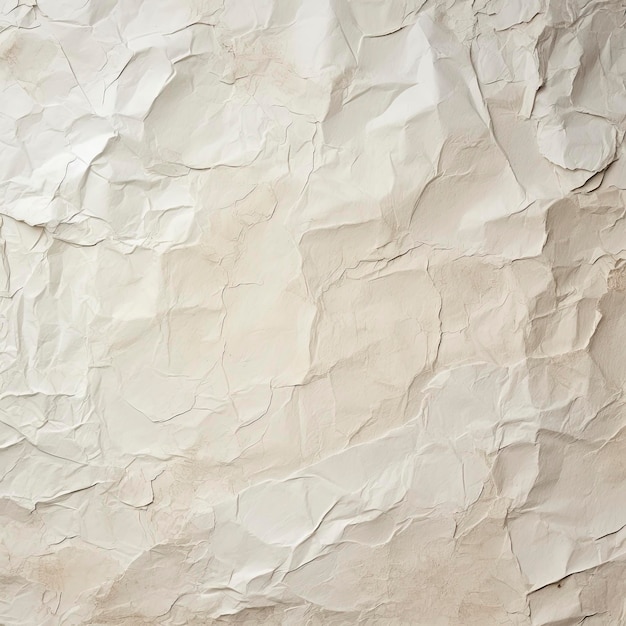 White recycled craft paper texture background Abstract gray material old vintage page very crumpled