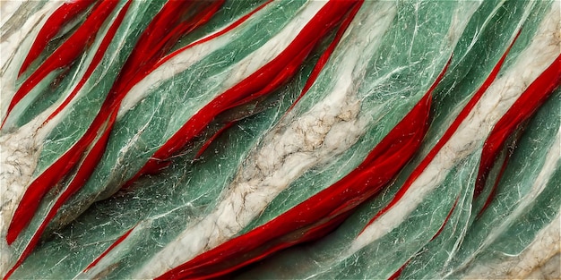 White red and green stone