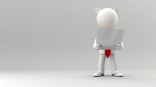 a white robot with a red heart in his hand