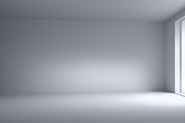 A white room with a white wall and a light on the ceiling.