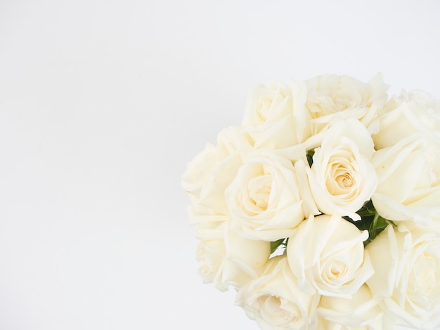 White roses flowers