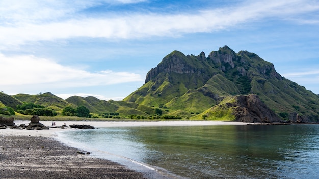 White Sand in Padar Island, at Komodo National Park, Indonesia