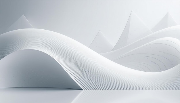 a white sculpture of a spiral in a white background