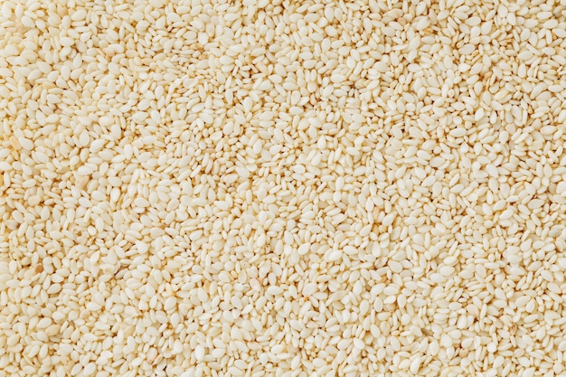 White sesame seeds . Useful seeds for cooking