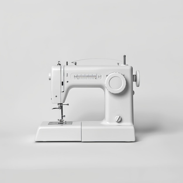 Photo a white sewing machine with the word welcome on the back