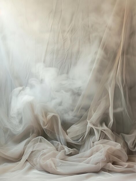 Photo a white sheet of cotton is blowing in the wind