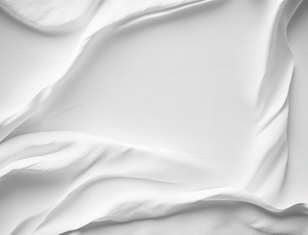 A white sheet is draped over a white sheet.