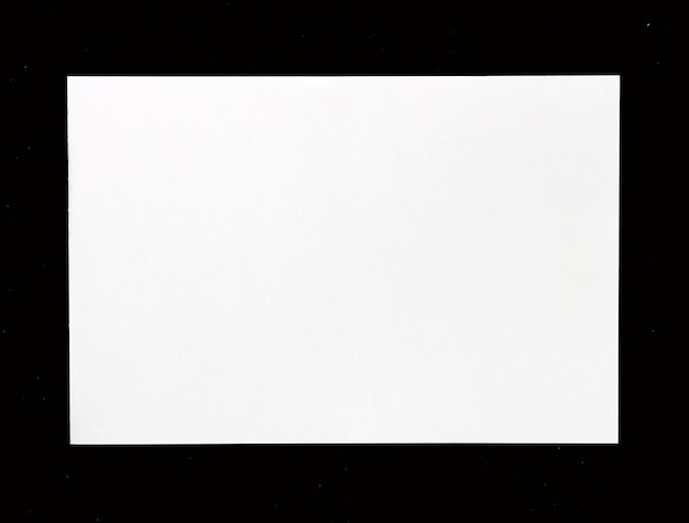 White sheet of paper background