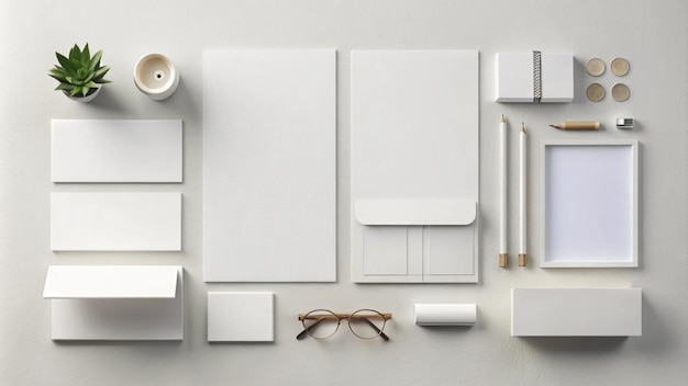 a white shelf with glasses and a box on it