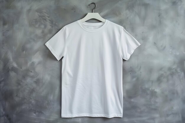 a white shirt hanging on a hanger with a white shirt hanging on it