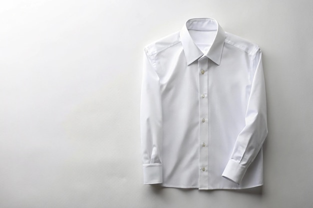 Photo a white shirt with a collar that says quot shirt quot