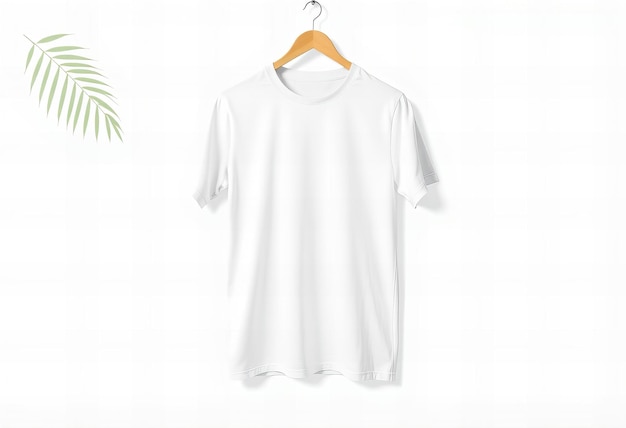 Photo a white shirt with a white shirt hanging on a hanger