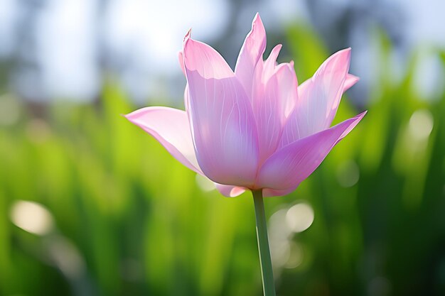 White siam tulip blooming