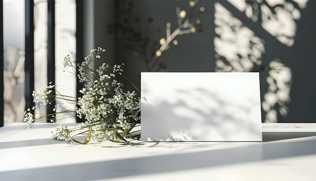 a white sign on a window sill with a white frame