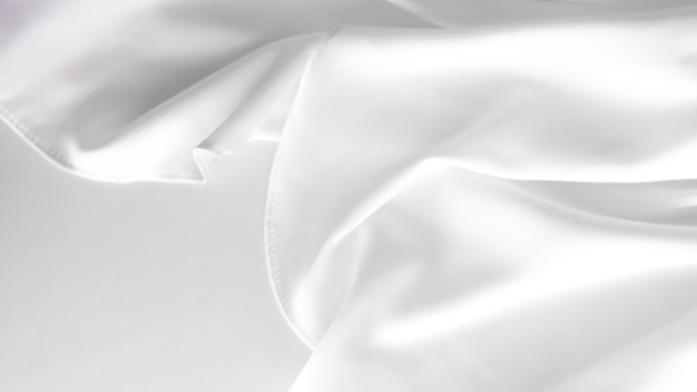 white silk fabric background curly lines