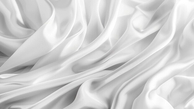 White Silk Fabric Texture