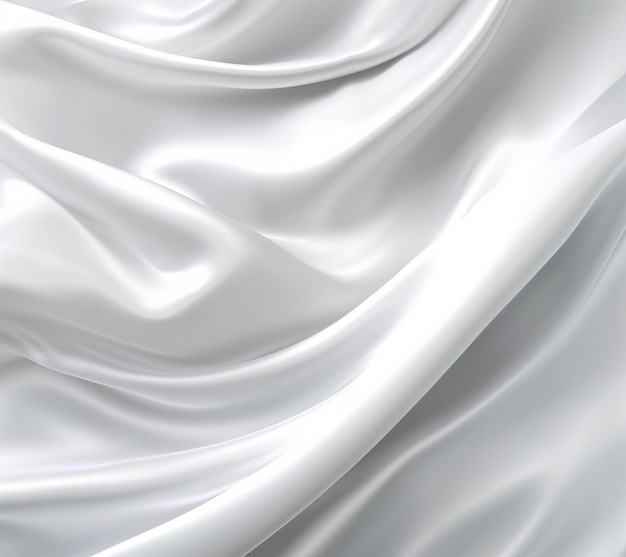 A white silk fabric with a soft light shining on it.