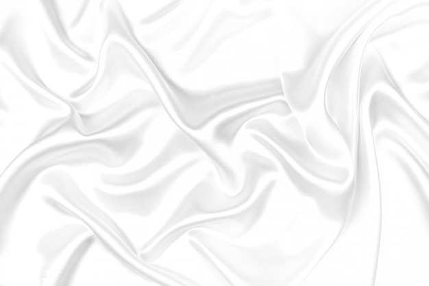 White silk texture luxurious satin for abstract background. beautiful white fabric