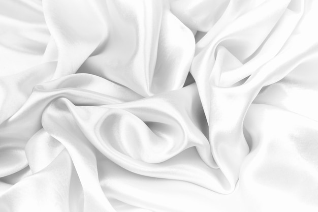 White silk texture luxurious satin for abstract background. 