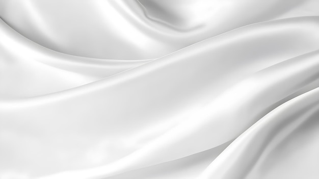 White silk in a white background