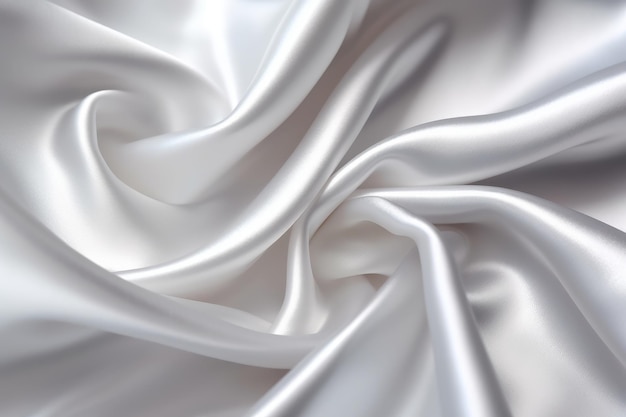 White silk with a soft light effect