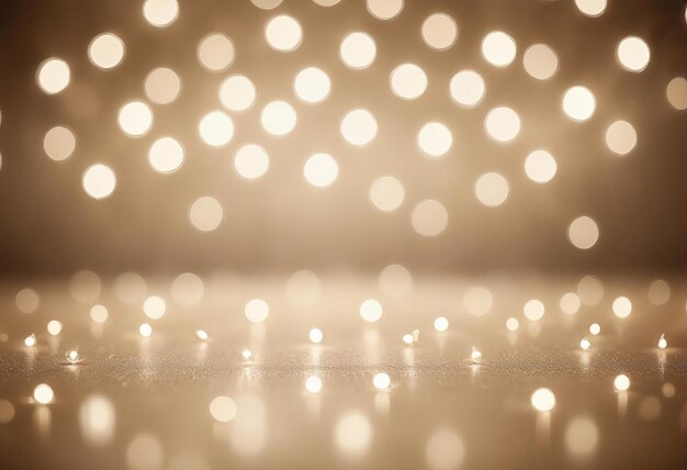 Photo white and silver abstract bokeh lights defocused background