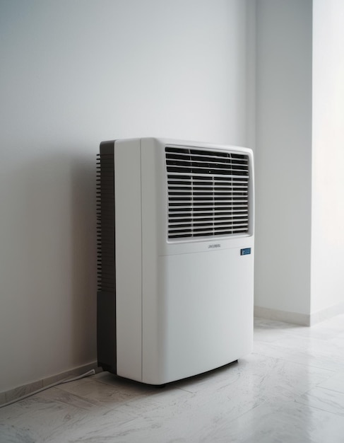 a white and silver air conditioner