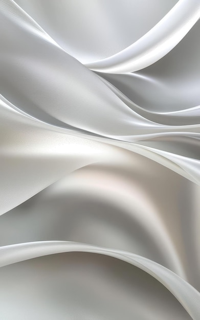 White and Silver colored abstract background with smooth lines texture