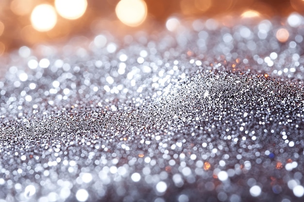 white and silver glitter background with space for text white and grey glitter bokeh white bokeh