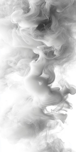 Photo white smoke background