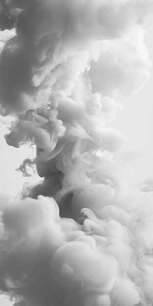 Photo white smoke background