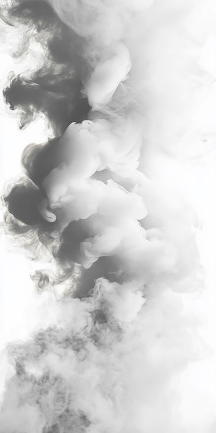 Photo white smoke background