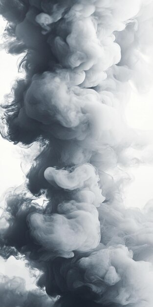 Photo white smoke background