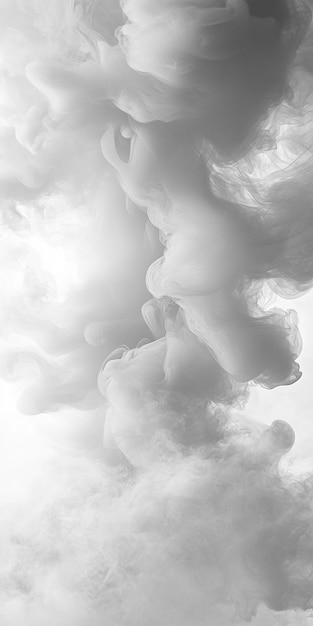 Photo white smoke background