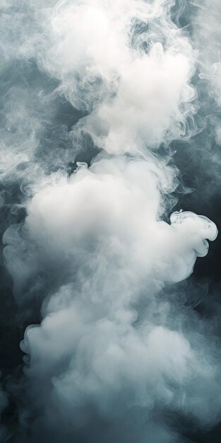 Photo white smoke background