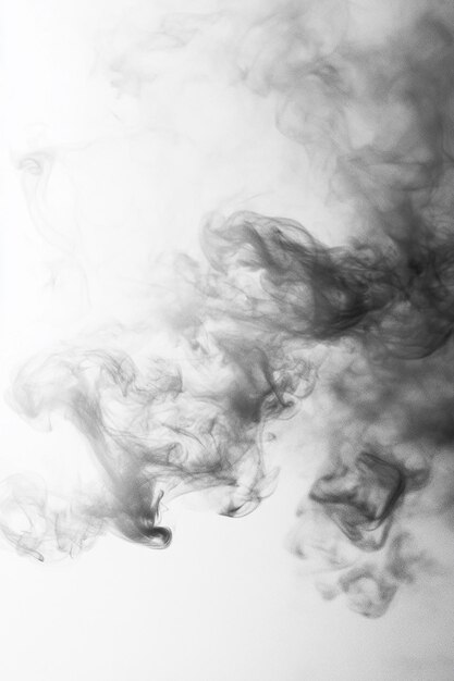 Photo white smoke background