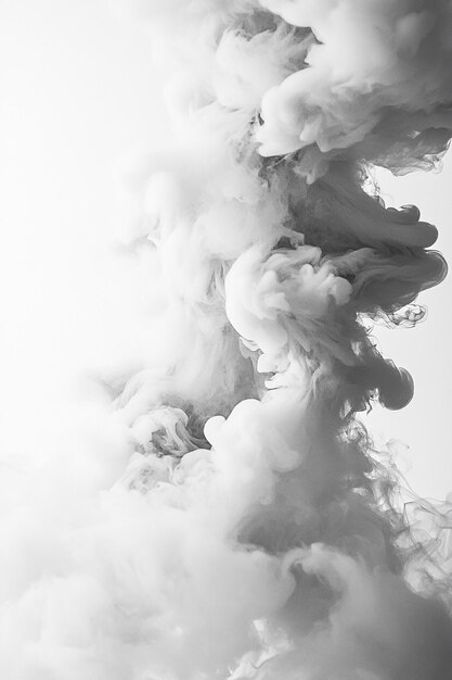 Photo white smoke background