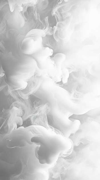 Photo white smoke background