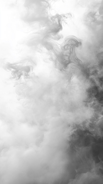 Photo white smoke background